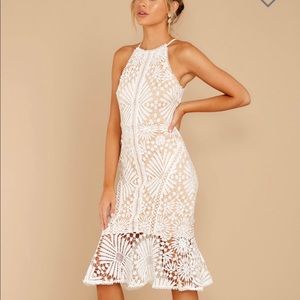 White lace dress